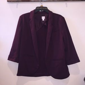Dark purple blazer in perfect condition! Size 14